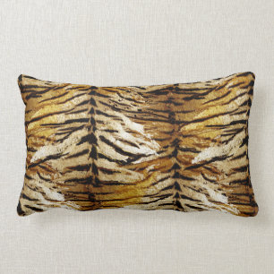 Coussin Rectangle peau de tigre, stylisée, tigre, rayé, poster de 