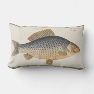Coussin Rectangle Pêche à la carpe peinture à l'eau douce