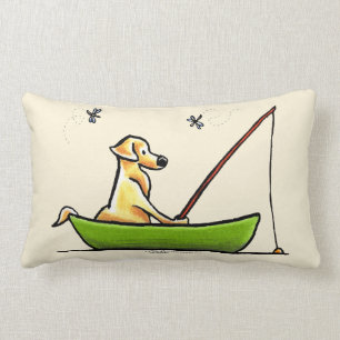 Coussin Rectangle Pêche jaune de laboratoire