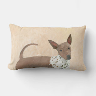 Coussin Rectangle Peinture américaine sans poil Terrier - Chien Art