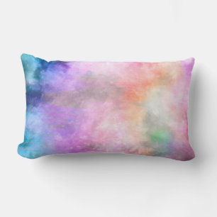 Coussin Rectangle peinture aquarelle colorée design artistique moder