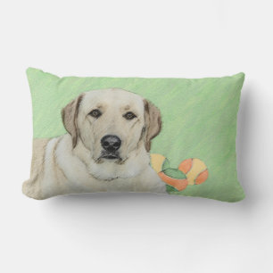 Coussin Rectangle Peinture de balles de tennis et de retrieur du Lab