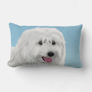 Coussin Rectangle Peinture de chien de berger polonais - Chien d'ori