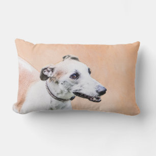 Coussin Rectangle Peinture Greyhound - Cute Original Chien Art