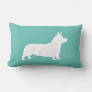 Coussin Rectangle Pembroke Welsh Corgi Chien Silhouette