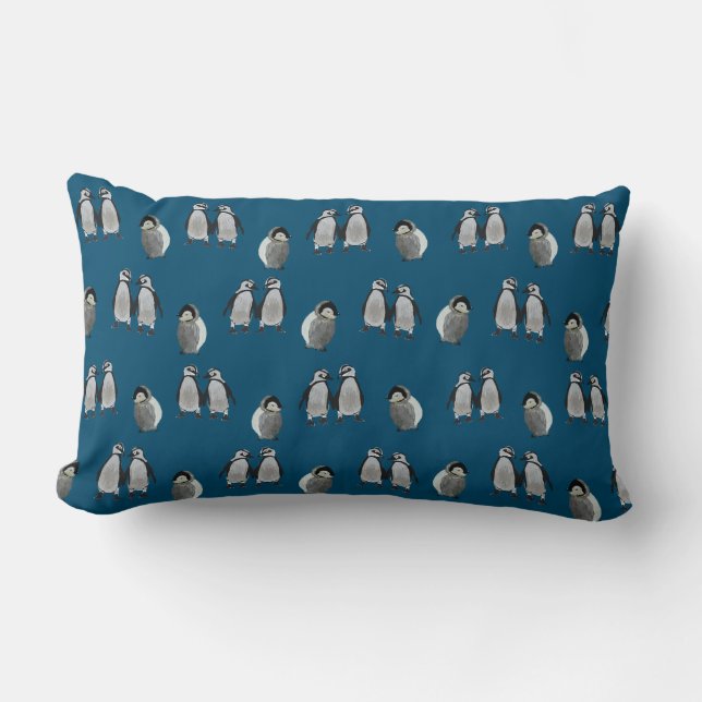 Coussin Rectangle Penguins Enfants (Recto)