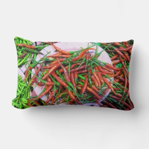 Coussin Rectangle Peppers à l'oeil d'oiseaux