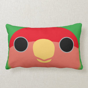 Coussin Rectangle perruche Pêche-faite face