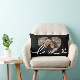 Coussin Rectangle Personalized  Heart Photo 