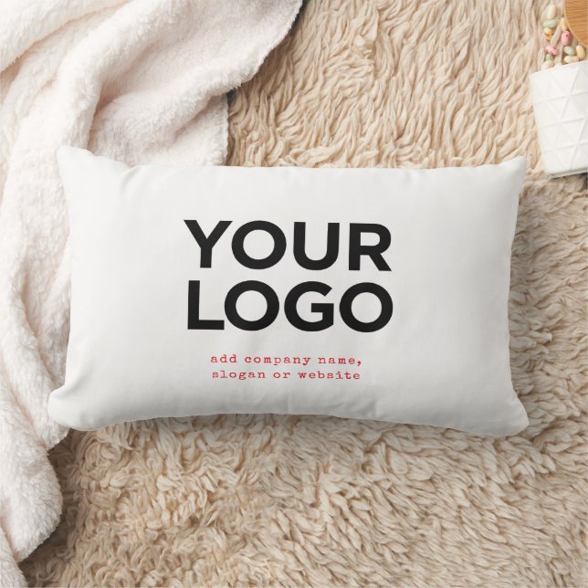 Coussin Rectangle Personalized Logo and Text Corporate (Couverture)