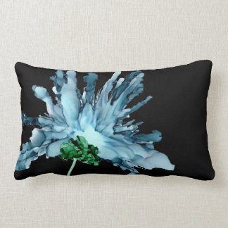 Coussin Rectangle Personnalisable ! Lys bleu barbu main peint