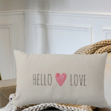 Personnalisé Moderne Hello LOVE Valentines Couple 