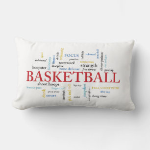 Coussin Rectangle Personnaliser le Merci d'entraîneur de basket-ball