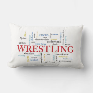 Coussin Rectangle Personnaliser, Lutter Merci de l'entraîneur en mot