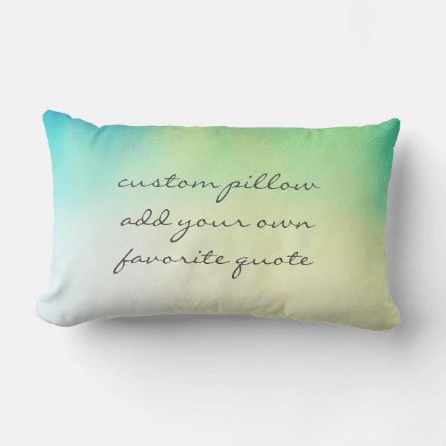 Coussin Rectangle personnaliser une coutume ajouter votre propre cit (Recto)