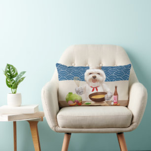 Coussin Rectangle Petit Chien Chef