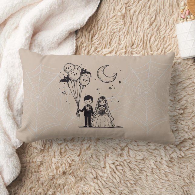 Coussin Rectangle Petit Couple Effrayant (Couverture)