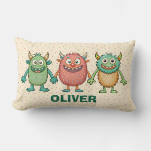 Coussin Rectangle Petits Monstres Personnalisés