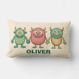 Coussin Rectangle Petits monstres sucrés personnalisés