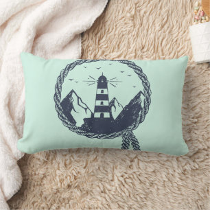 Coussin Rectangle Phare Nautique moderne