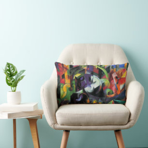 Coussin Rectangle Photo de Cattle par Franz Marc, Art Vintage