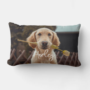 Coussin Rectangle Photo et texte personnalisés sur mesure