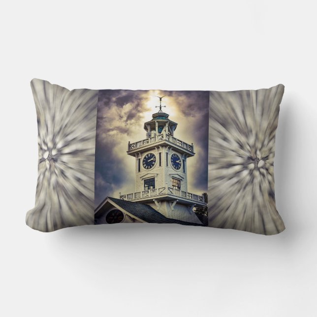 Coussin Rectangle Photographie abstraite de Clocktower (Recto)