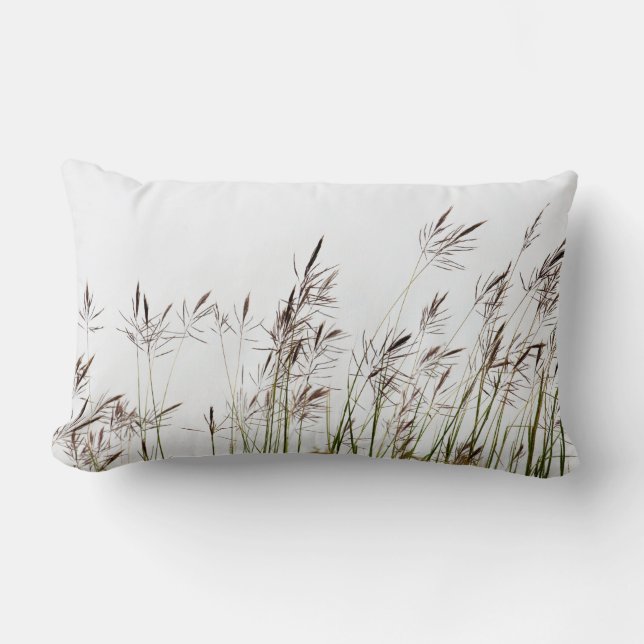 Coussin Rectangle Photographie de la nature | des herbes | (Recto)