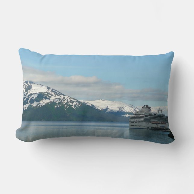 Coussin Rectangle Photographie de voyage de croisière en Alaska (Recto)