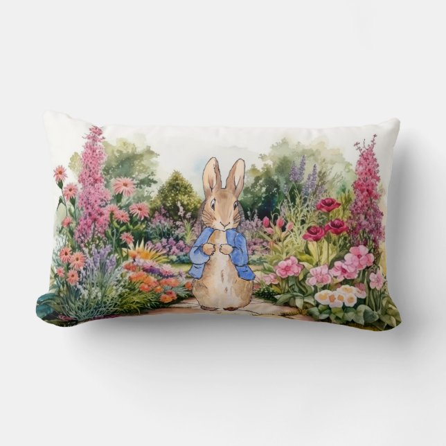 Coussin Rectangle Pierre le lapin (Recto)