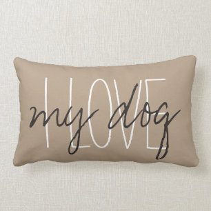 Coussin Rectangle PILLOW_ CHIC " J'AIME… mon chien "