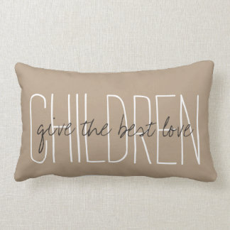 Coussin Rectangle PILLOW_ CHICS " ENFANTS"… donnent le meilleur