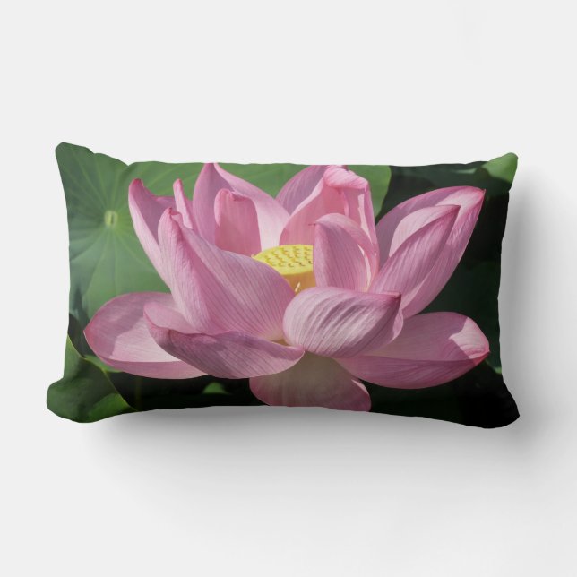 Coussin Rectangle Pink Lotus Flower IV (Recto)