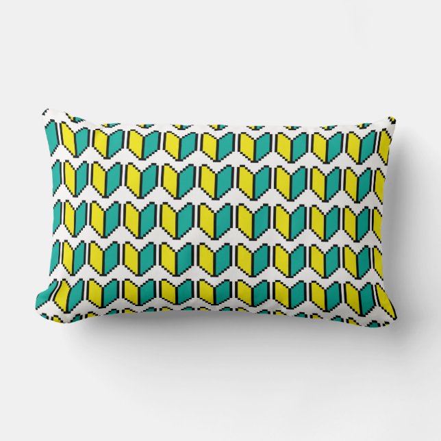 Coussin Rectangle Pixel 8 bits Wakaba / Mark Shoshinsha (Recto)