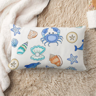 Coussin Rectangle Plage À Thème Océanique