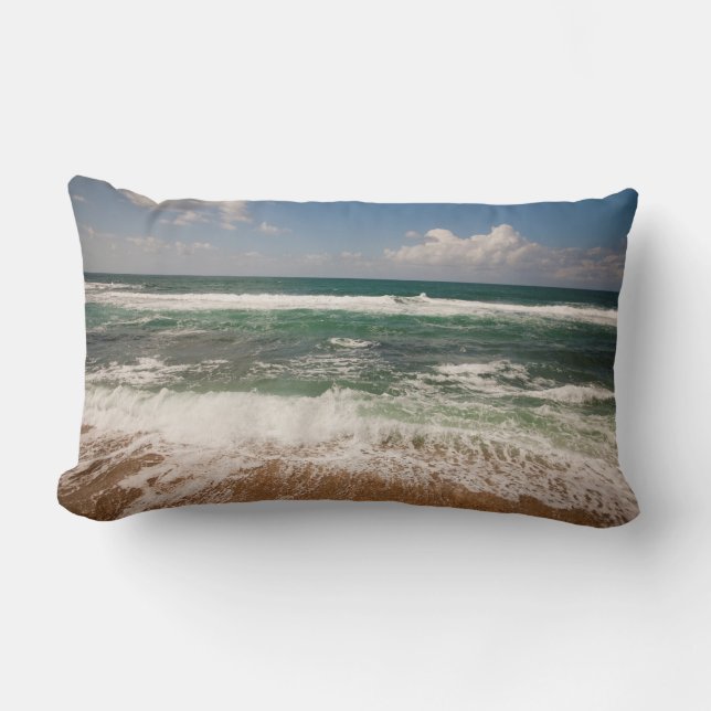 Coussin Rectangle Plage et paysage marin (Recto)