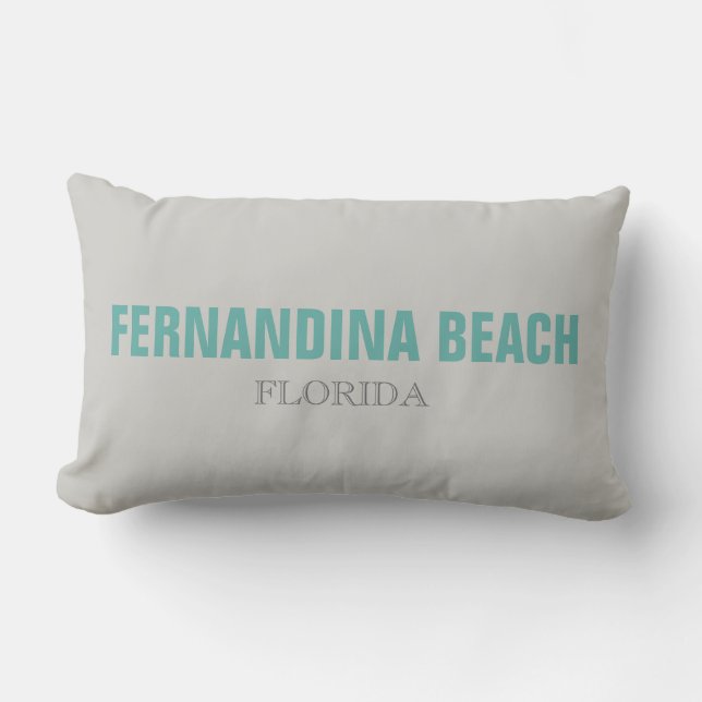 Coussin Rectangle Plage Fernandina Plage Floride Jeu d'oreiller (Recto)