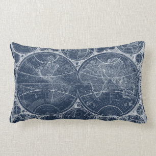 Coussin Rectangle Plan directeur des Mondes