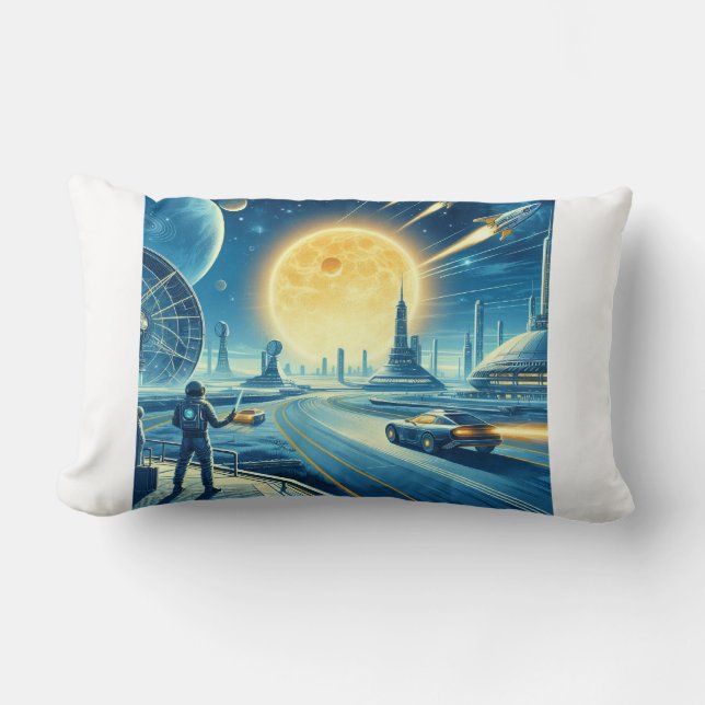 Coussin Rectangle Planète (Recto)