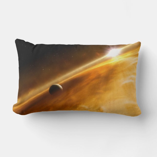 Coussin Rectangle Planète Fomalhaut B satellisant une étoile (Recto)