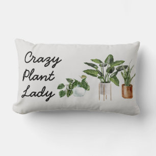 Coussin Rectangle Plante folle Lady Chic Plantes d'aquarelle