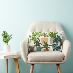 Coussin Rectangle Plantes de maison