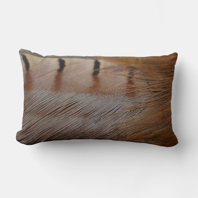 Coussin Rectangle Plumes de faisan (Recto)