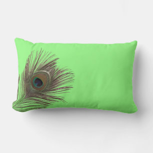 Coussin Rectangle Plumes de paon