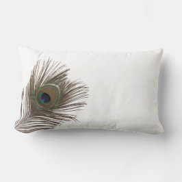Coussin Rectangle Plumes de paon