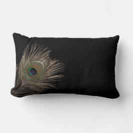 Coussin Rectangle Plumes de paon