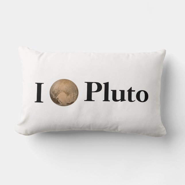 Coussin Rectangle Pluto du coeur (Recto)