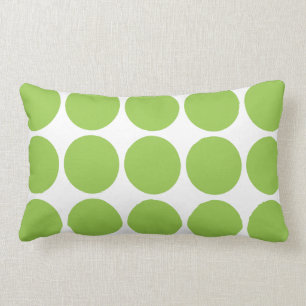 Coussin Rectangle Points verts - carreaux