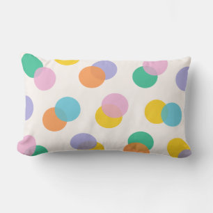 Coussin Rectangle Pois coloré Confetti Enfants