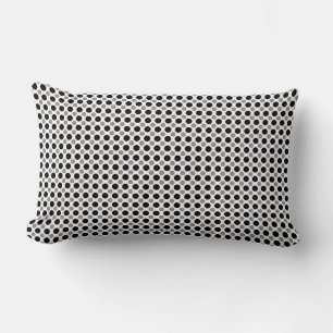 Coussin Rectangle Pois gris et noir